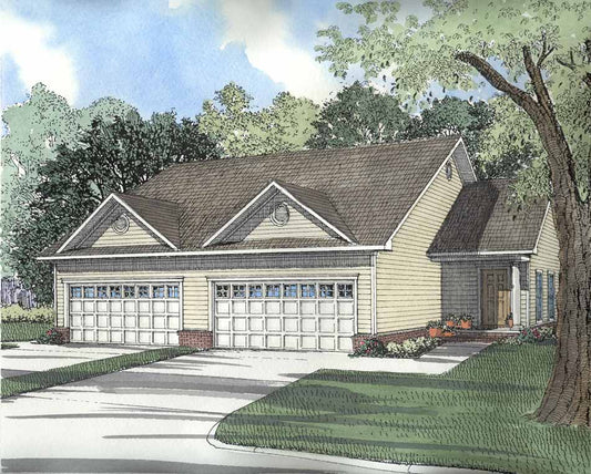 House Plan 457 Wilshire Circle, Multi-Family House Plan