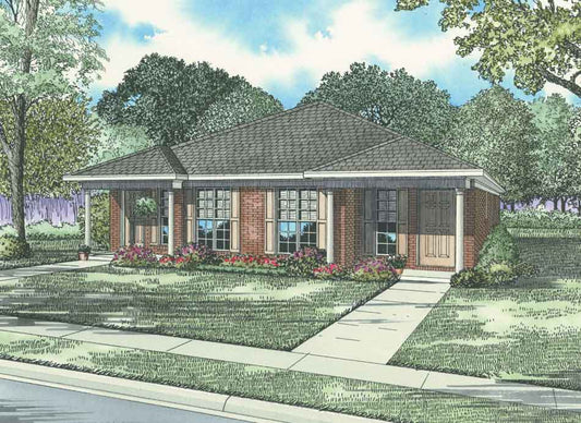 House Plan 491 Brookshire, Multi-Family Duplex House Plan