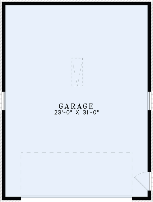 Garage Plan 1445 Double Car Garage Plan, Garage & Pool House Plan