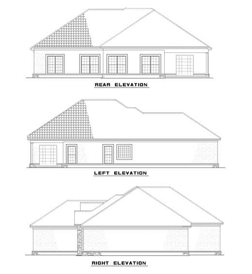 House Plan 555 The Armhurst, Florida House Plan