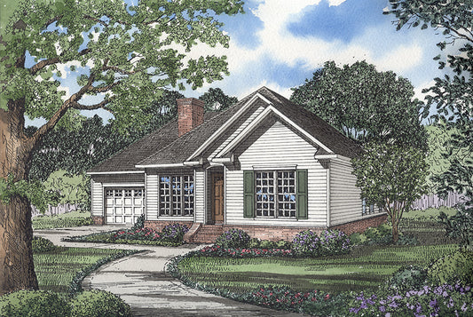 House Plan 298B Cross Creek, Traditional House Plan