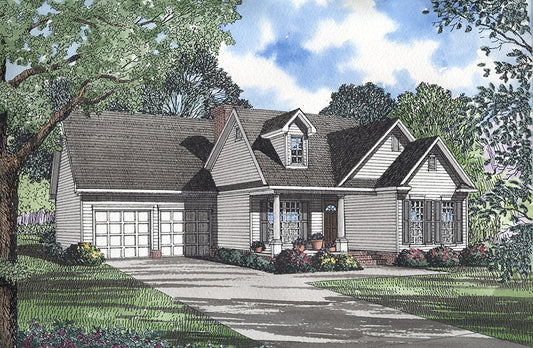 House Plan 299B Cross Creek, Traditional House Plan