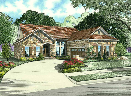 House Plan 1134 Vittoria, Tuscany Village House Plan