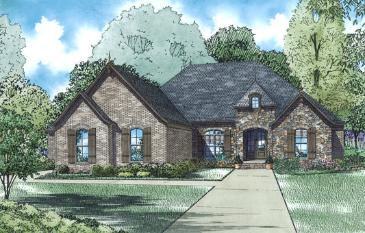 House Plan 1450 Broderick Place, European House Plan