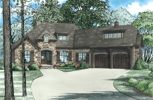 House Plan 1440 Canterbury Cove, European House Plan