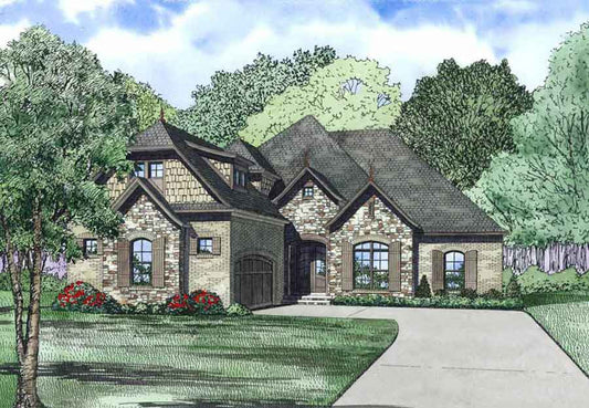 House Plan 1408 Auburn Place, European House Plan