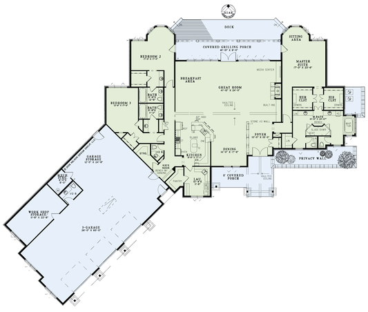 House Plan 1286 Southbend, Rustic House Plan