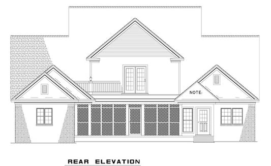 House Plan 667 Olive Street, Country Home House Plan
