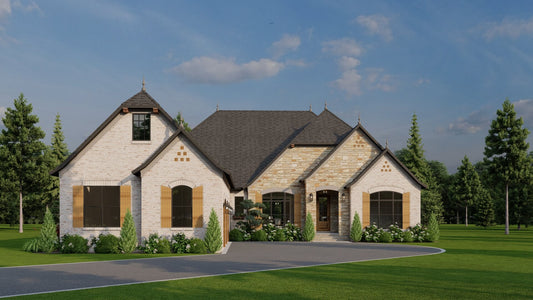 House Plan 5006 Huntcliff Cottage, French Country House Plan