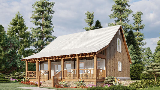 House Plan 5015 Aspen Falls, Country Home House Plan