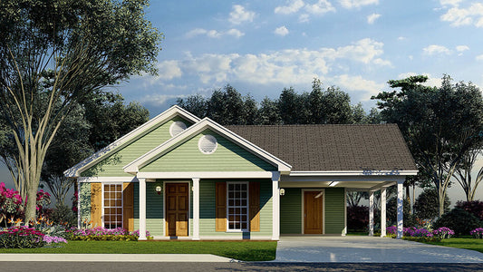 House Plan 5293 Driftwood Cottage, Traditional House Plan