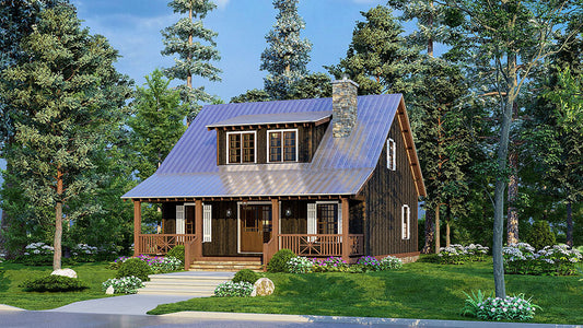 House Plan 5295 Spring Mountain Overlook, Rustic House Plan