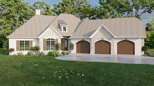 House Plan 5389 Aberdeen Place, French Classic House Plan