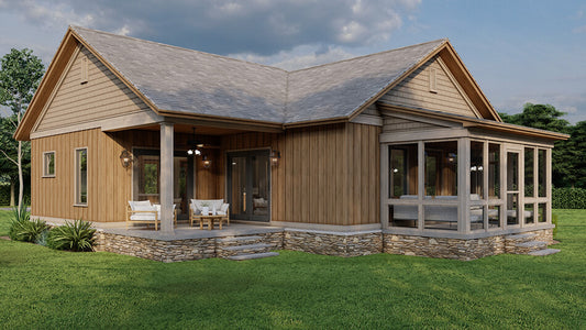 House Plan 5397 Foxrun Cabin, Tiny House Plan