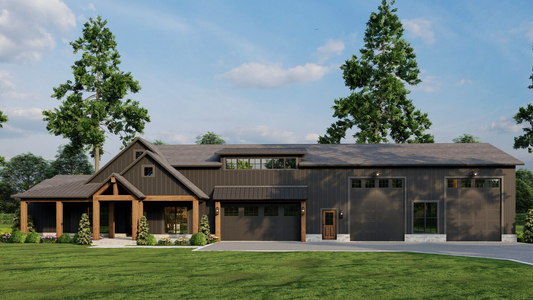 House Plan 5448 Jackson Hole Farms II, Modern Farmhouse Plan