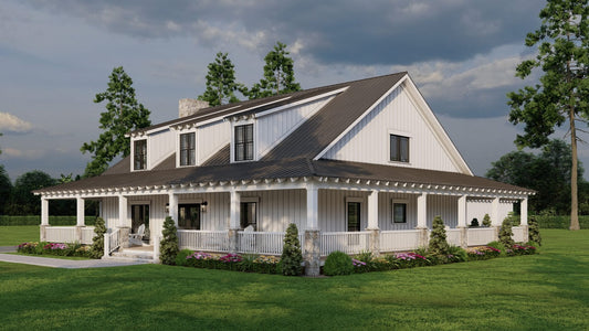 House Plan 5076 Forest Manor, Farmhouse House Plan