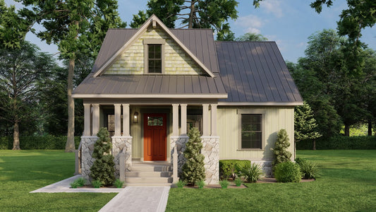 House Plan 5424 Otter Creek Cottage, Riverbend Cabin House Plan