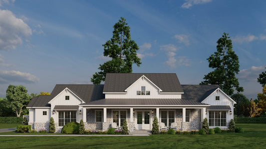 Modern Farmhouse Plan, Homestead Retreat 5457