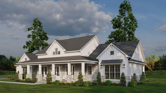 Modern Farmhouse Plan, Homestead Retreat 5457
