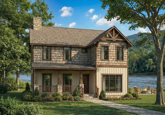 House Plan 1095 Blue Ridge, American Woodlands House Plan