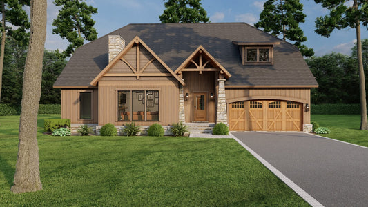House Plan 1103 Ozark Overlook, American Woodlands House Plan