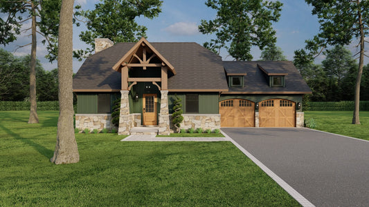 House Plan 1104 Pigeon Forge, American Woodlands House Plan