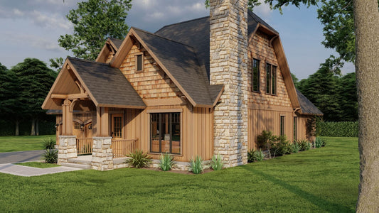 House Plan 1106 Summit Lodge, American Woodlands House Plan