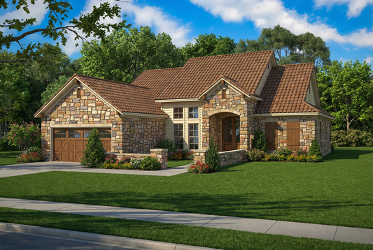 House Plan 1136 Carrera, Tuscany Village House Plan