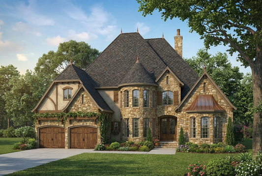 House Plan 1214 Stone Castle, European House Plan