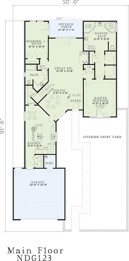 House Plan 123 Canal Pointe, Traditional House Plan