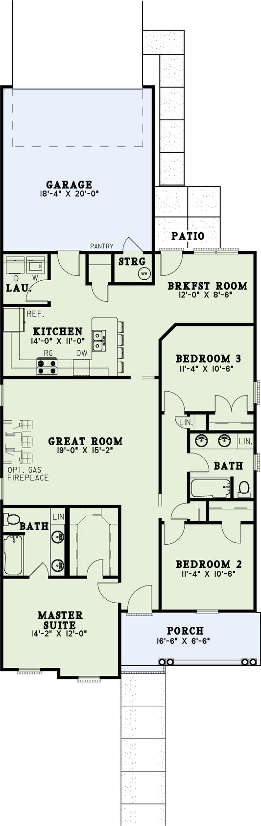 House Plan 131 Maple Street, Traditional House Plan