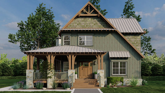 House Plan 1337-1 White River Retreat, Riverbend House Plan