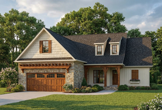 House Plan 1341B Mariah II, Craftsman Bungalow House Plan