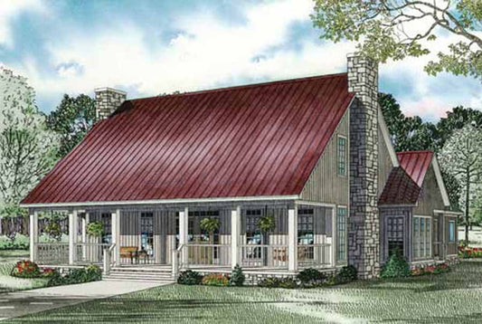 House Plan 1351 Seth's Cabin, Riverbend House Plan
