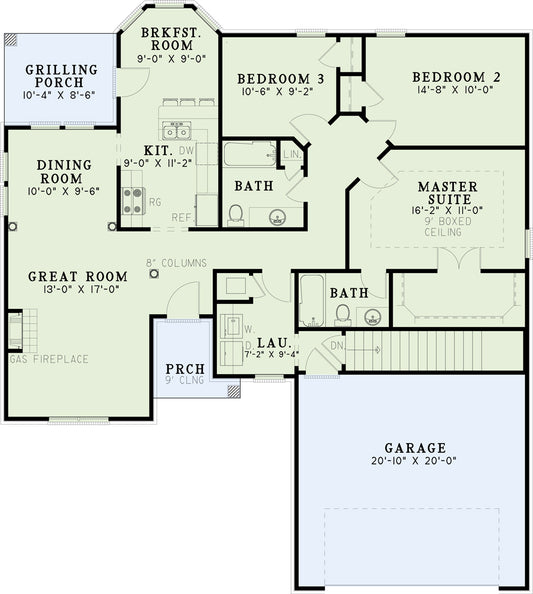 House Plan 150-1 Spruce Street, Affordable House Plan