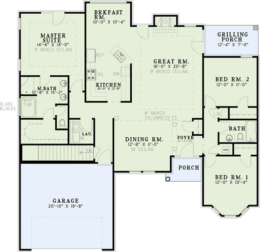 House Plan 206-2 Anna Circle, Traditional House Plan