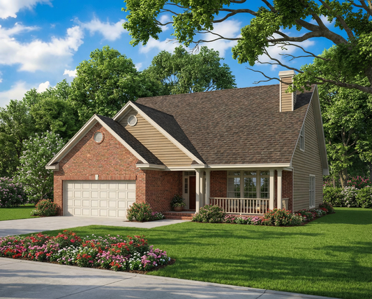 House Plan 252 Maple Street, Traditional House Plan