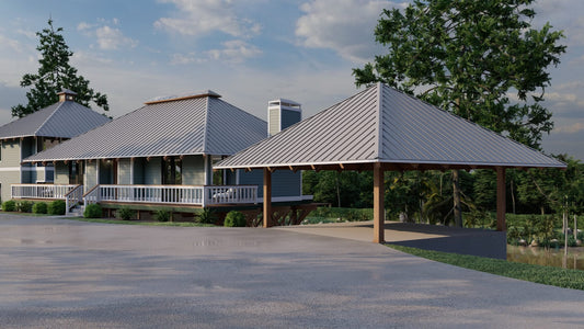 House Plan 311 Waterfront Cove, Waterfront House Plan