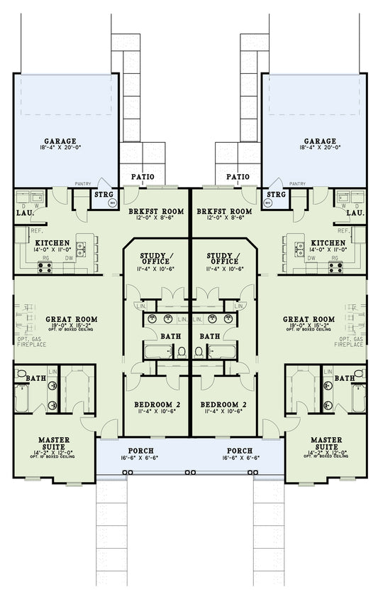 House Plan 427 Carriage Hill, Multi-Family House Plan