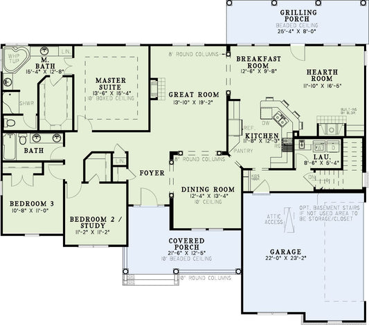 House Plan 472 Spruce Street, Craftsman Bungalow House Plan