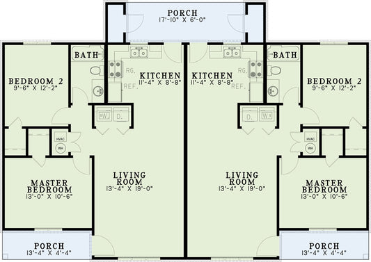 House Plan 488 Cambridge Court, Multi-Family House Plan