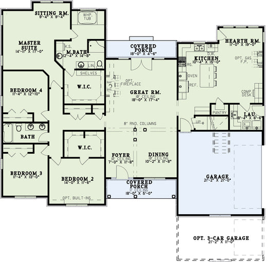 House Plan 514 Kensington Cove, Traditional House Plan
