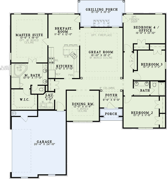 House Plan 515 Richmond Drive, Traditional House Plan