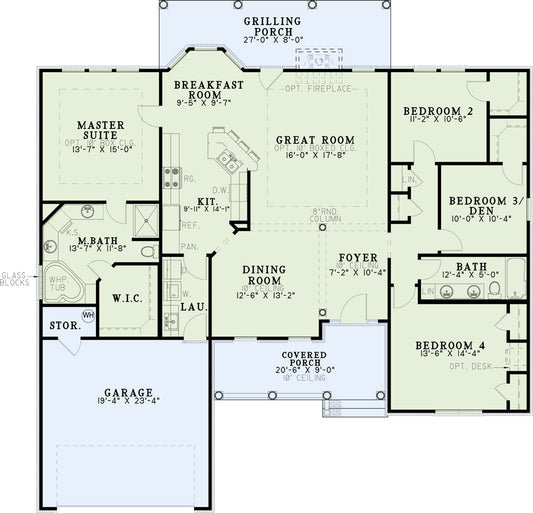 House Plan 518 Quail Drive, Traditional House Plan