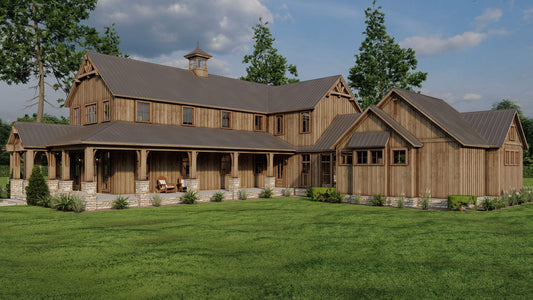 House Plan 5415 Timberland Ranch, Rustic House Plan