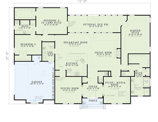House Plan 616 Cherry Street, Traditional House Plan