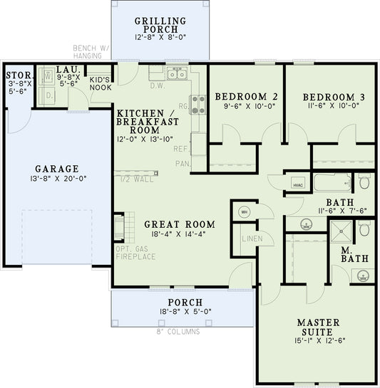 House Plan 617 Tyler Street, Affordable House Plan