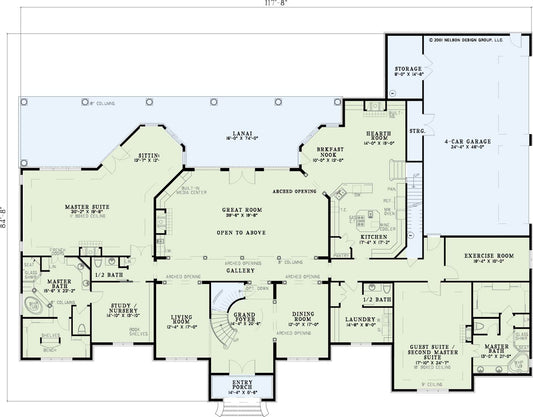 House Plan 621 Birchwood Lane, French Traditional House Plan