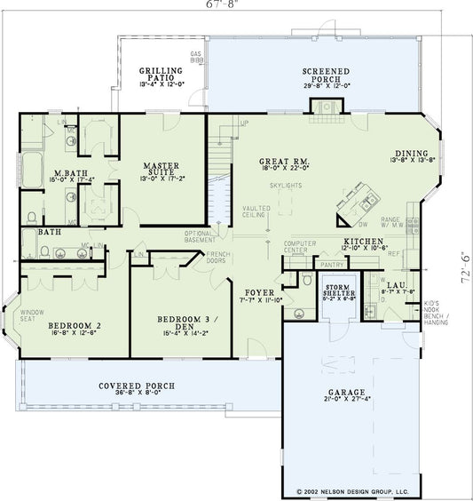 House Plan 650 Olive Street, Traditional House Plan