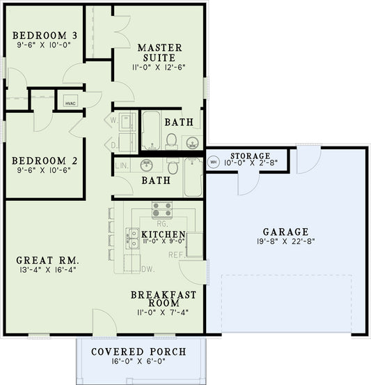 House Plan 673 Maple Street, Affordable House Plan